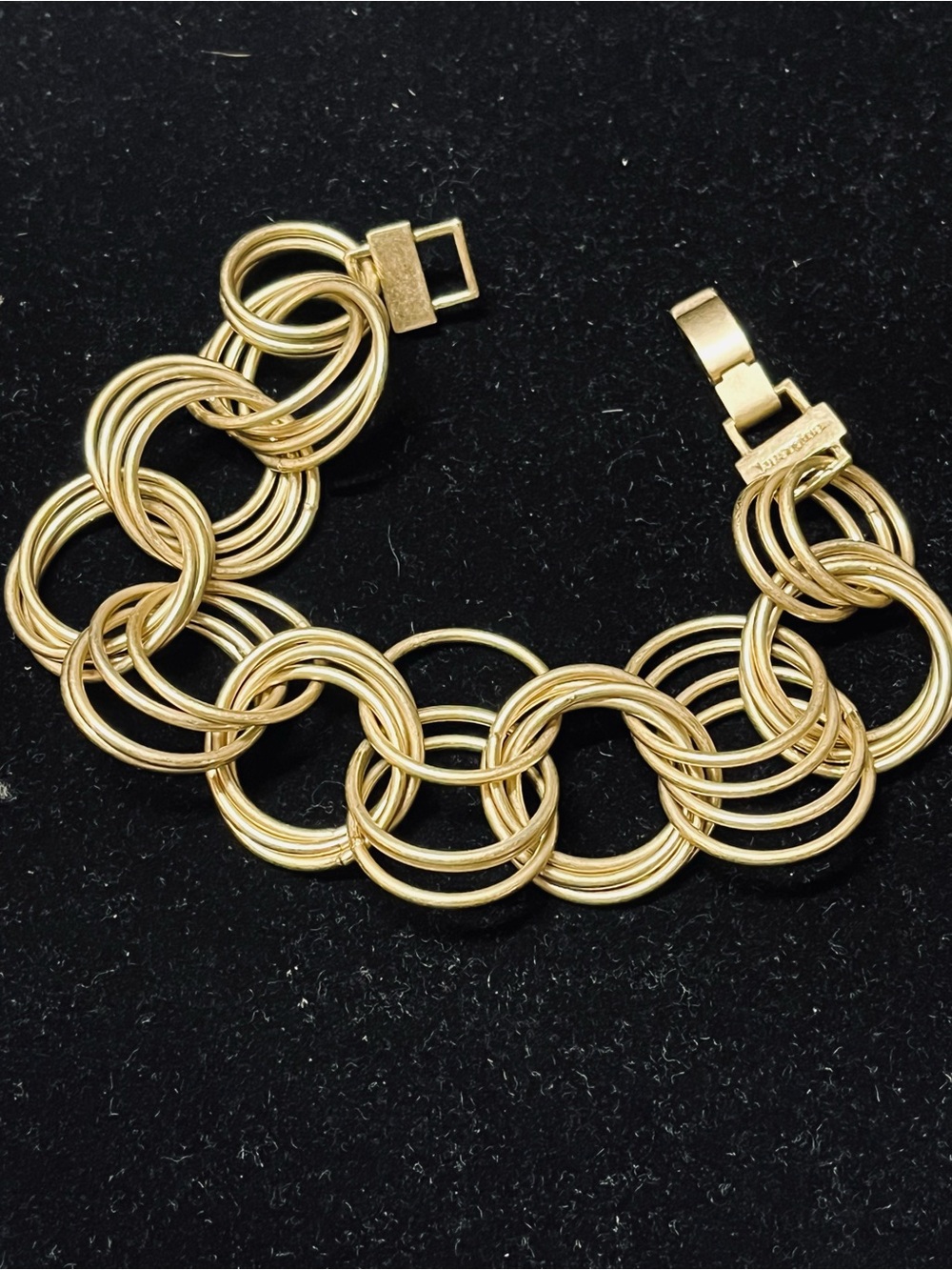 Lia Sophia ‘Love Story’ Gold Multi-Ring Chunky Link Bracelet - Women Jewelry